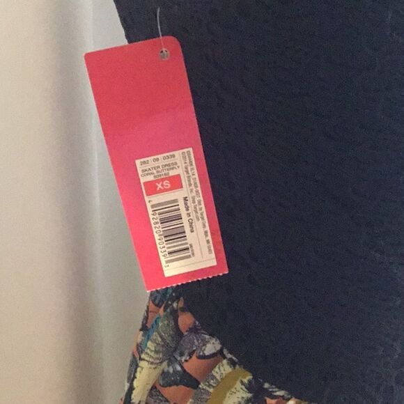 Lace top dress with colorful butterfly skirt in XS by XHILARATION - Picture 12 of 16